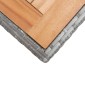 vidaXL Τραπέζι Κήπου Ανθρακί/Καφέ 123x60x74 εκ. από Μασίφ Ξύλο Ακακίας