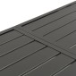 vidaXL Τραπέζι Κήπου Σκούρο Γκρι 180 x 83 x 72 εκ. Ατσάλινο