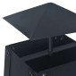 vidaXL Τζάκι Εξωτερικού Χώρου Μαύρο 35 x 35 x 99 εκ. Ατσάλινο