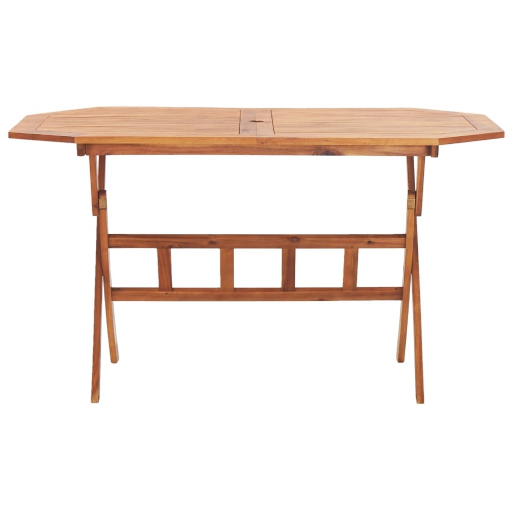 vidaXL Τραπέζι Κήπου Πτυσσόμενο 135 x 85 x 75 εκ. Μασίφ Ξύλο Ακακίας