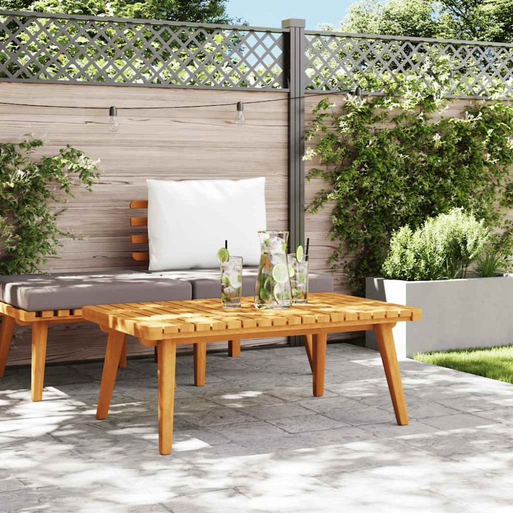 vidaXL Τραπεζάκι Σαλονιού Κήπου 90 x 55 x 35 εκ. Μασίφ Ξύλο Ακακίας