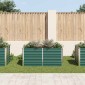 vidaXL Ζαρντινιέρα Ψηλή Πράσινη 160x80x77 εκ. Γαλβανισμένος Χάλυβας