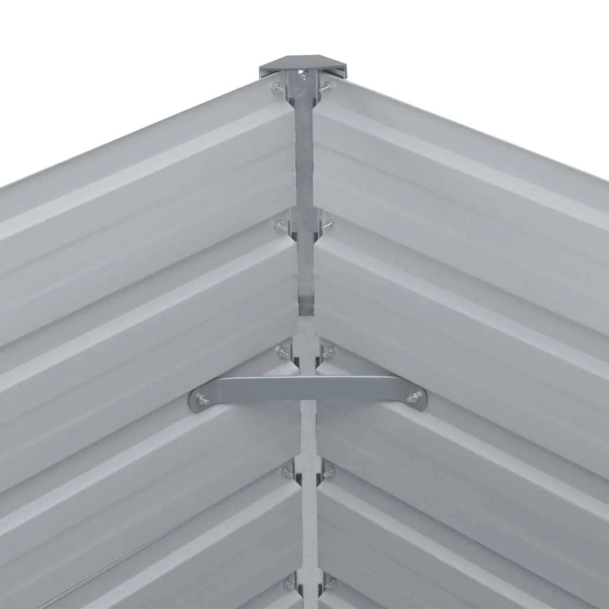vidaXL Ζαρντινιέρα Ψηλή Πράσινη 160x80x77 εκ. Γαλβανισμένος Χάλυβας