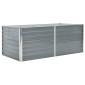 vidaXL Ζαρντινιέρα Ψηλή Γκρι 160 x 80 x 45 εκ. Γαλβανισμένος Χάλυβας