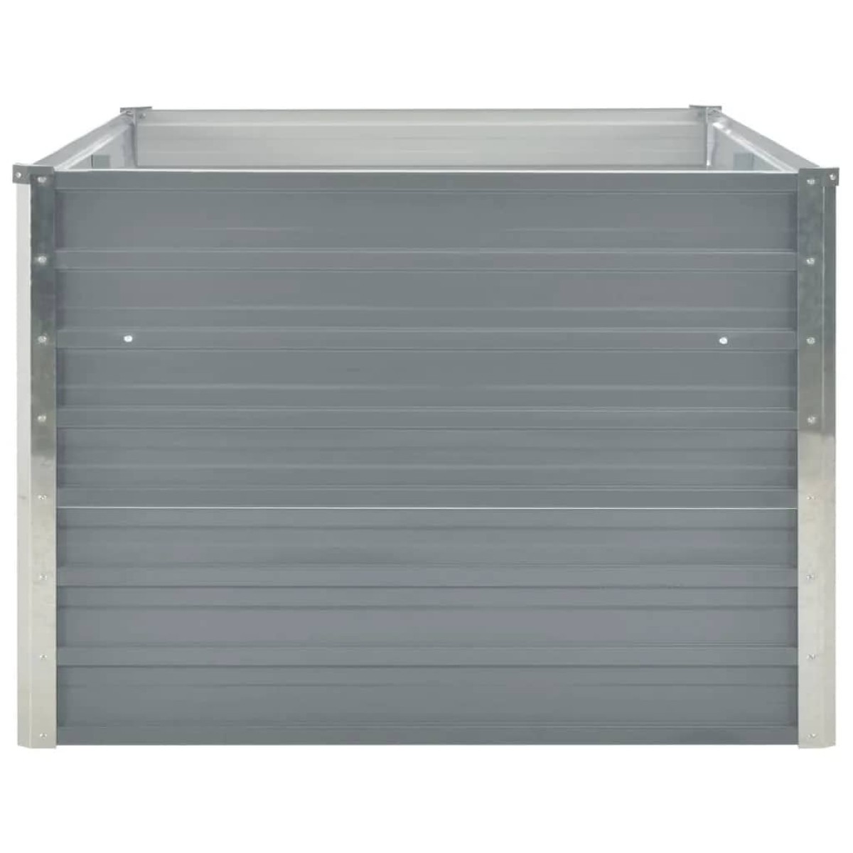 vidaXL Ζαρντινιέρα Ψηλή Γκρι 160 x 80 x 45 εκ. Γαλβανισμένος Χάλυβας