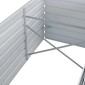 vidaXL Ζαρντινιέρα Ψηλή Γκρι 160 x 80 x 45 εκ. Γαλβανισμένος Χάλυβας