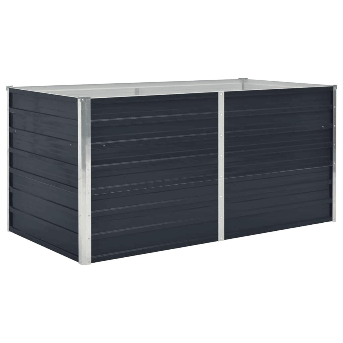 vidaXL Ζαρντινιέρα Ψηλή Ανθρακί 160x80x45 εκ. Γαλβανισμένος Χάλυβας