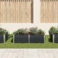 vidaXL Ζαρντινιέρα Ψηλή Ανθρακί 160x80x45 εκ. Γαλβανισμένος Χάλυβας