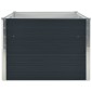 vidaXL Ζαρντινιέρα Ψηλή Ανθρακί 160x80x45 εκ. Γαλβανισμένος Χάλυβας