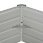 vidaXL Ζαρντινιέρα Ψηλή Πράσινη 129x129x46 εκ. Γαλβανισμένος Χάλυβας