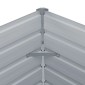 vidaXL Ζαρντινιέρα Ψηλή Καφέ 100 x 100 x 45 εκ. Γαλβανισμένος Χάλυβας