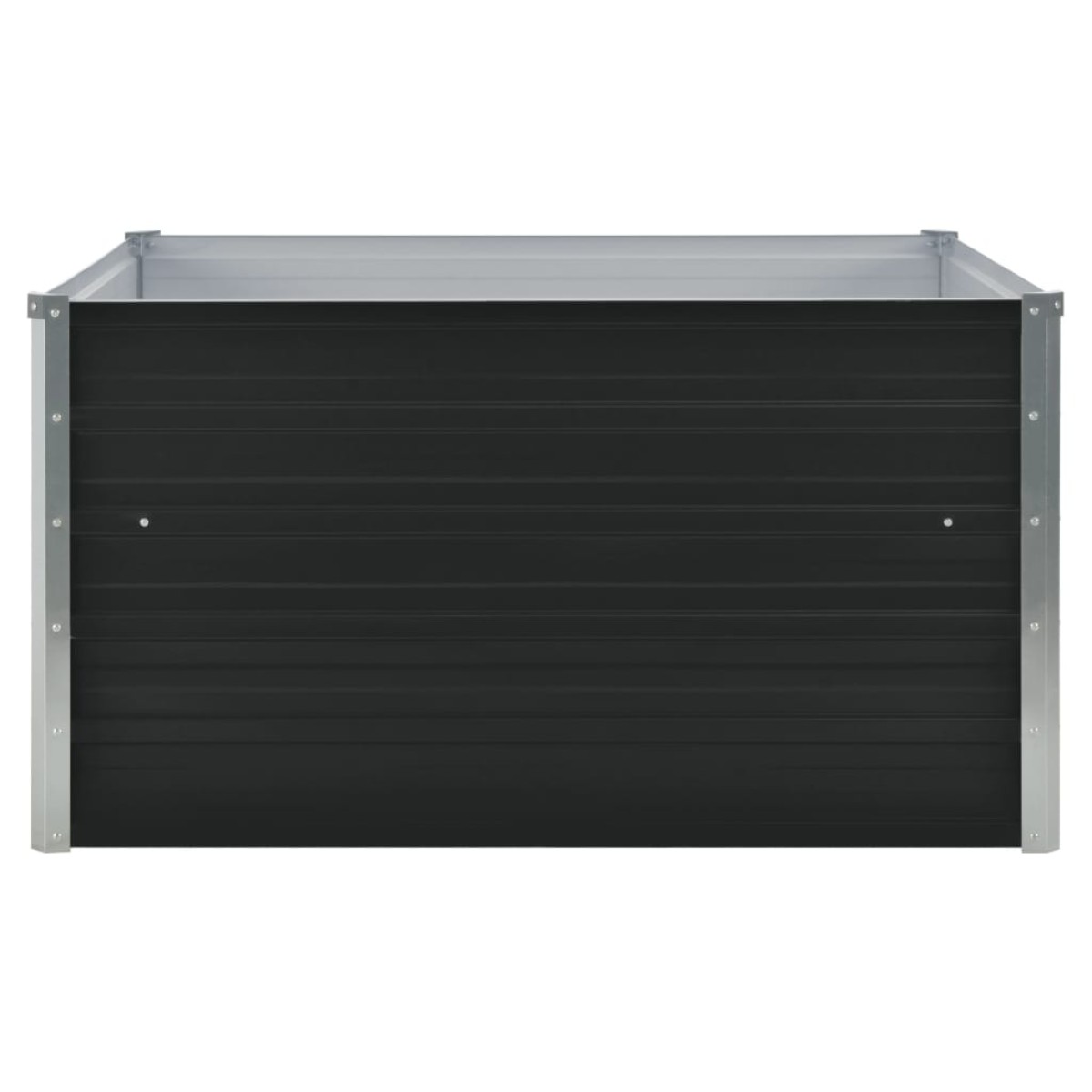 vidaXL Ζαρντινιέρα Ψηλή Ανθρακί 100x100x45 εκ. Γαλβανισμένος Χάλυβας