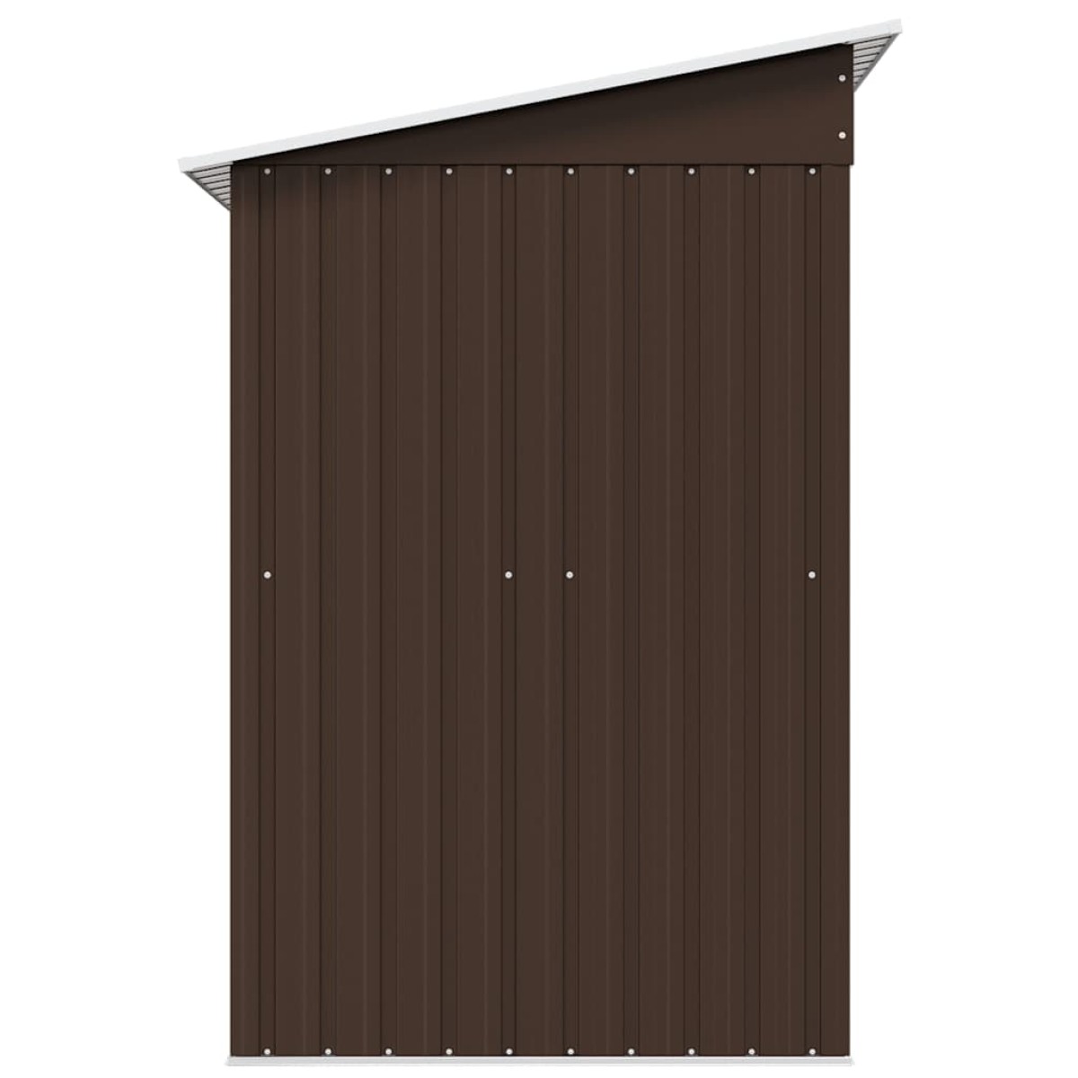 vidaXL Αποθήκη Κήπου Καφέ 194 x 121 x 181 εκ. Ατσάλινη