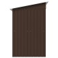 vidaXL Αποθήκη Κήπου Καφέ 194 x 121 x 181 εκ. Ατσάλινη