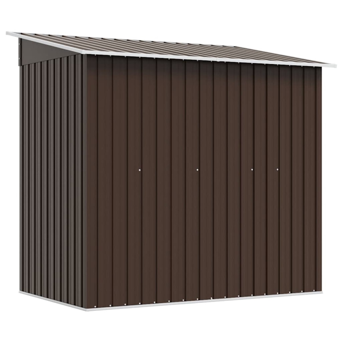 vidaXL Αποθήκη Κήπου Καφέ 194 x 121 x 181 εκ. Ατσάλινη