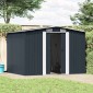 vidaXL Αποθήκη Κήπου Ανθρακί 257 x 205 x 178 εκ. Ατσάλινη