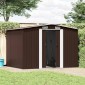 vidaXL Αποθήκη Κήπου Καφέ 257 x 205 x 178 εκ. Ατσάλινη