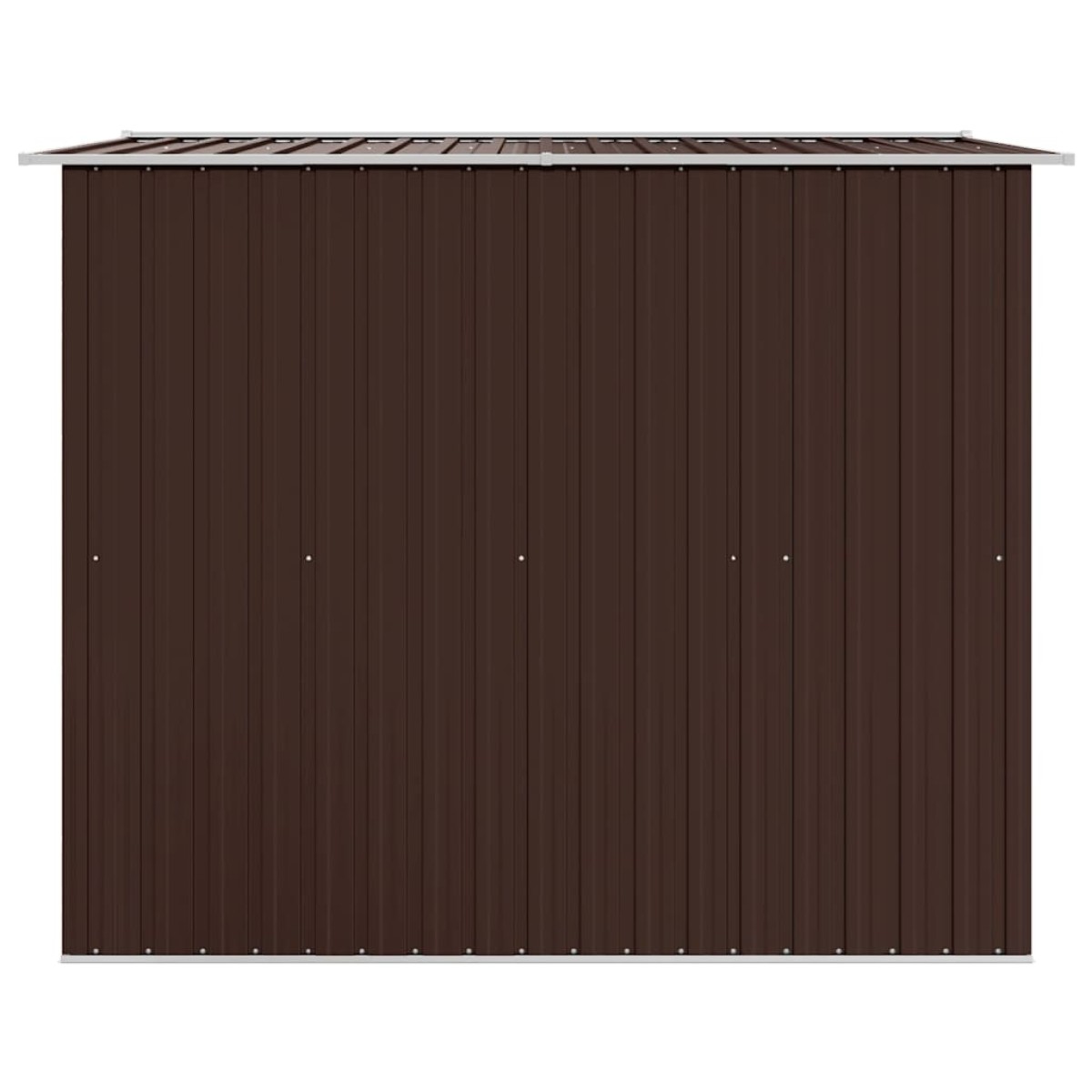 vidaXL Αποθήκη Κήπου Καφέ 257 x 205 x 178 εκ. Ατσάλινη
