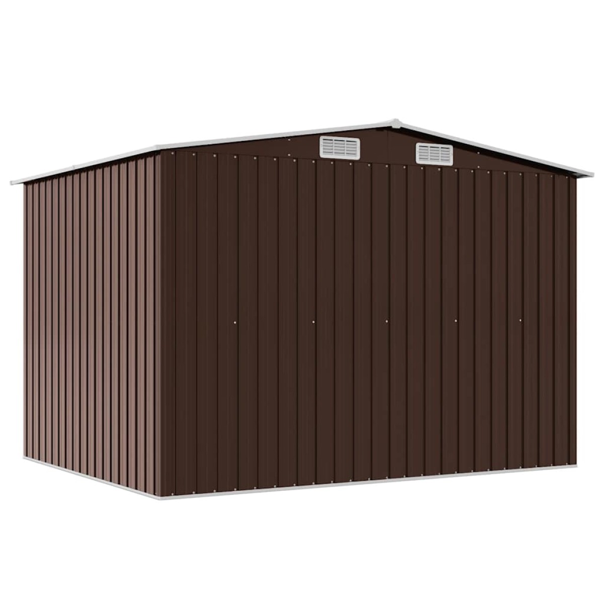 vidaXL Αποθήκη Κήπου Καφέ 257 x 205 x 178 εκ. Ατσάλινη