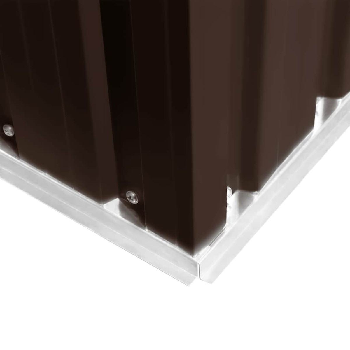 vidaXL Αποθήκη Κήπου Καφέ 257 x 205 x 178 εκ. Ατσάλινη