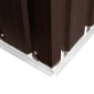 vidaXL Αποθήκη Κήπου Καφέ 257 x 205 x 178 εκ. Ατσάλινη