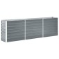 vidaXL Ζαρντινιέρα Υπερυψωμένη Γκρι 240x40x77 εκ. Γαλβανισμ. Χάλυβας