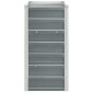 vidaXL Ζαρντινιέρα Υπερυψωμένη Γκρι 240x40x77 εκ. Γαλβανισμ. Χάλυβας