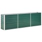 vidaXL Ζαρντινιέρα Υπερυψωμένη Πράσινη 240x40x77 εκ. Γαλβαν. Χάλυβας