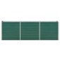 vidaXL Ζαρντινιέρα Υπερυψωμένη Πράσινη 240x40x77 εκ. Γαλβαν. Χάλυβας