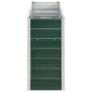 vidaXL Ζαρντινιέρα Υπερυψωμένη Πράσινη 240x40x77 εκ. Γαλβαν. Χάλυβας