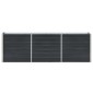 vidaXL Ζαρντινιέρα Υπερυψωμένη Ανθρακί 240x40x77 εκ. Γαλβαν. Χάλυβας