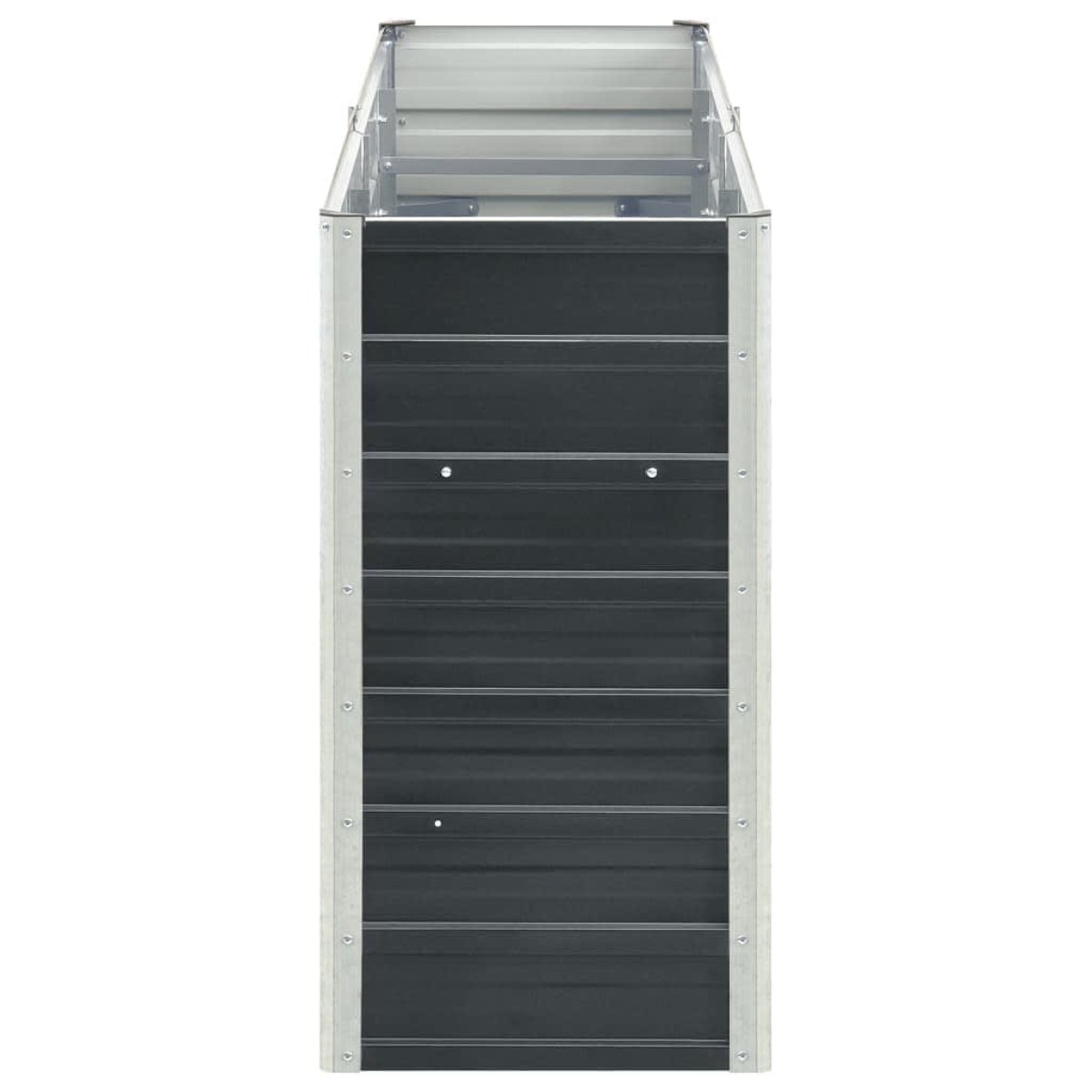 vidaXL Ζαρντινιέρα Υπερυψωμένη Ανθρακί 240x40x77 εκ. Γαλβαν. Χάλυβας