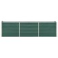 vidaXL Ζαρντινιέρα Υπερυψωμένη Πράσινη 240x40x45 εκ. Γαλβαν. Χάλυβας
