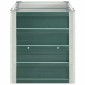 vidaXL Ζαρντινιέρα Υπερυψωμένη Πράσινη 240x40x45 εκ. Γαλβαν. Χάλυβας