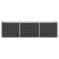 vidaXL Ζαρντινιέρα Υπερυψωμένη Ανθρακί 240x40x45 εκ. Γαλβαν. Χάλυβας