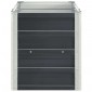 vidaXL Ζαρντινιέρα Υπερυψωμένη Ανθρακί 240x40x45 εκ. Γαλβαν. Χάλυβας