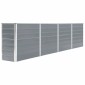 vidaXL Ζαρντινιέρα Ψηλή Γκρι 320 x 40 x 77 εκ. Γαλβανισμένος Χάλυβας