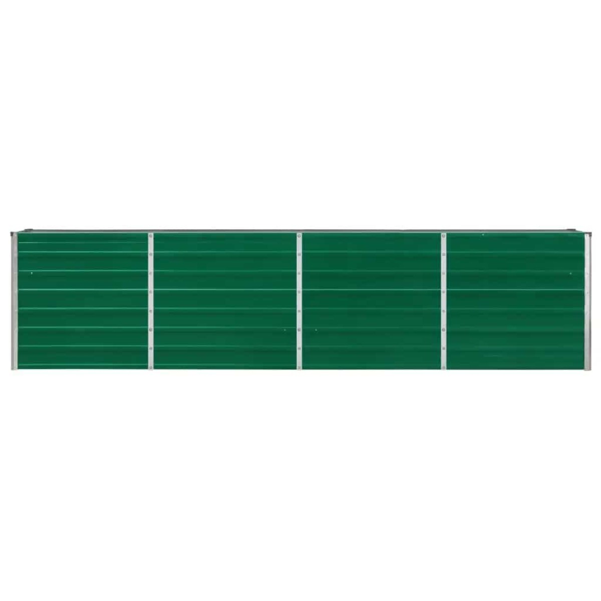 vidaXL Ζαρντινιέρα Ψηλή Πράσινη 320x40x77 εκ. Γαλβανισμένος Χάλυβας
