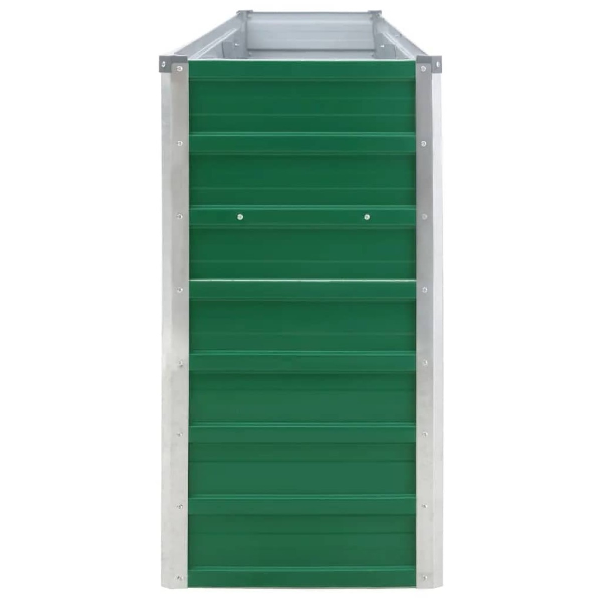 vidaXL Ζαρντινιέρα Ψηλή Πράσινη 320x40x77 εκ. Γαλβανισμένος Χάλυβας