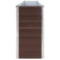 vidaXL Ζαρντινιέρα Ψηλή Καφέ 320 x 40 x 77 εκ. Γαλβανισμένος Χάλυβας