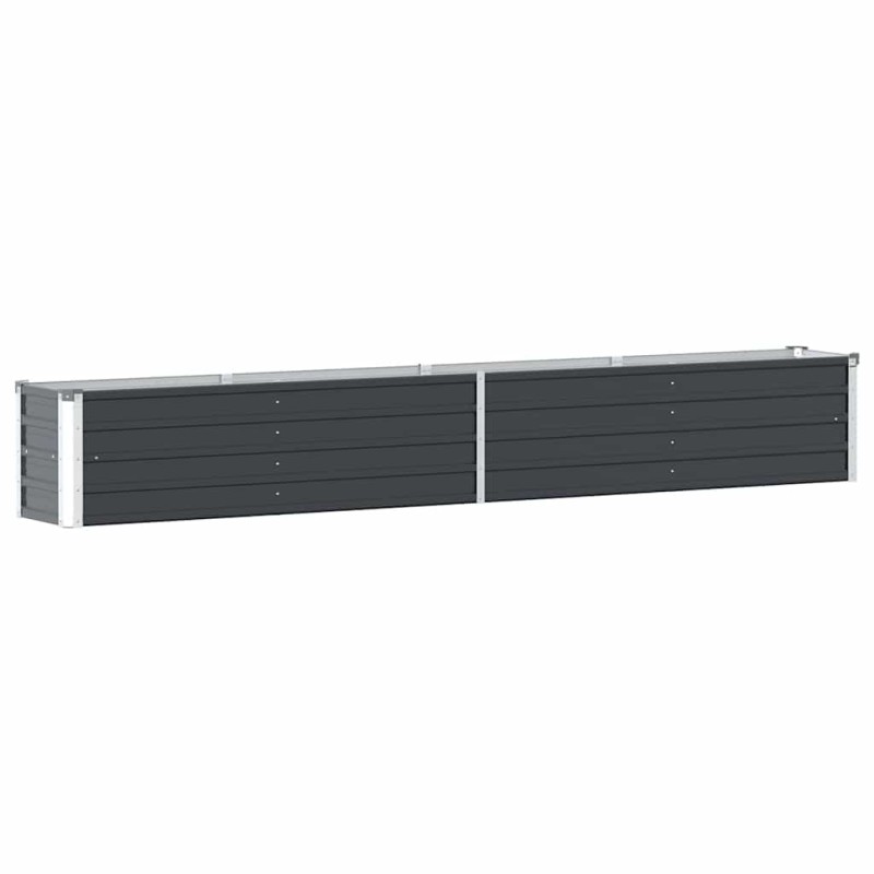 vidaXL Ζαρντινιέρα Υπερυψωμένη Ανθρακί 320x40x45 εκ. Γαλβαν. Χάλυβας