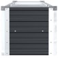 vidaXL Ζαρντινιέρα Υπερυψωμένη Ανθρακί 320x40x45 εκ. Γαλβαν. Χάλυβας