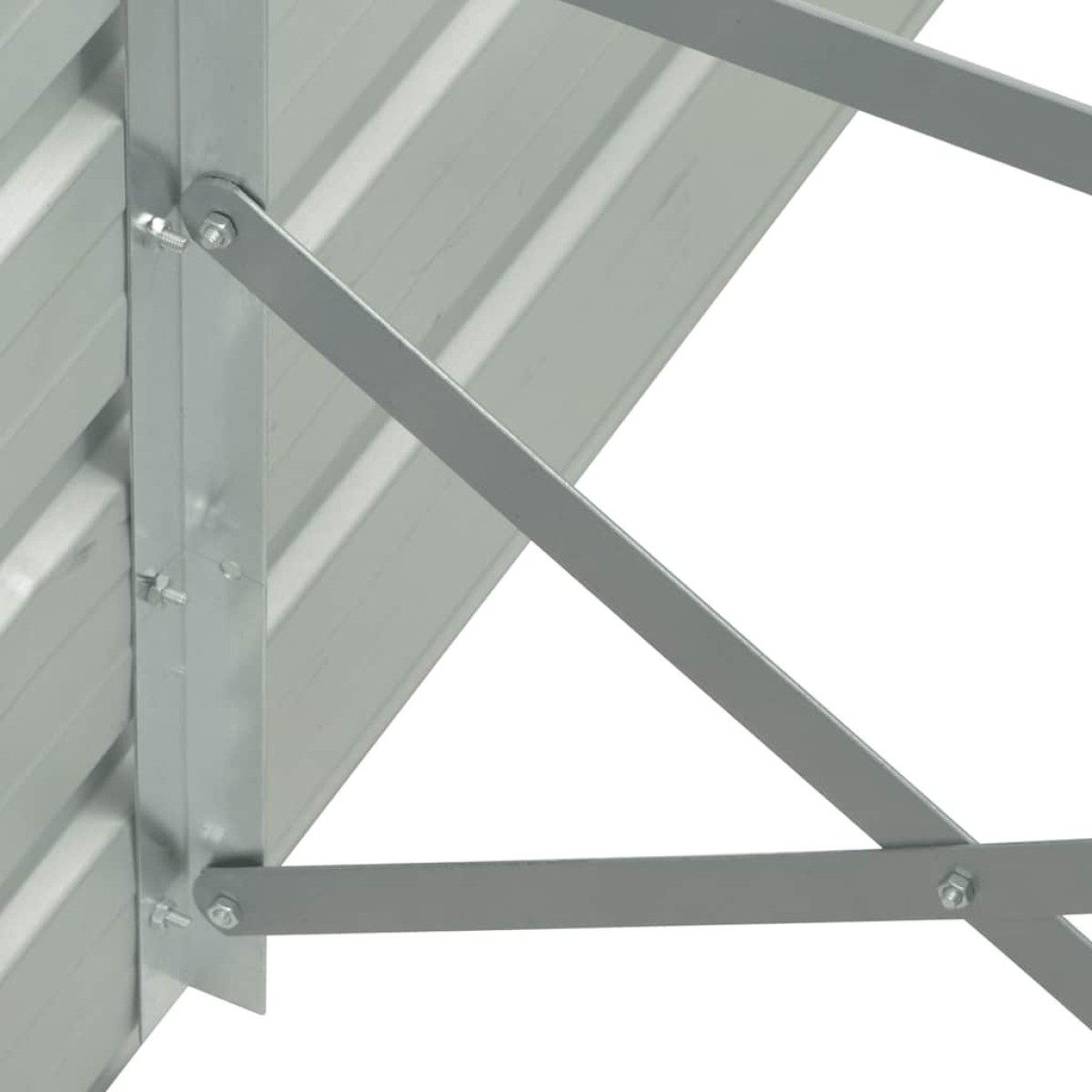 vidaXL Ζαρντινιέρα Υπερυψωμένη Ανθρακί 320x40x45 εκ. Γαλβαν. Χάλυβας