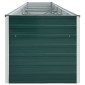 vidaXL Ζαρντινιέρα Υπερυψωμένη Πράσινη 400x80x77 εκ. Γαλβαν. Χάλυβας