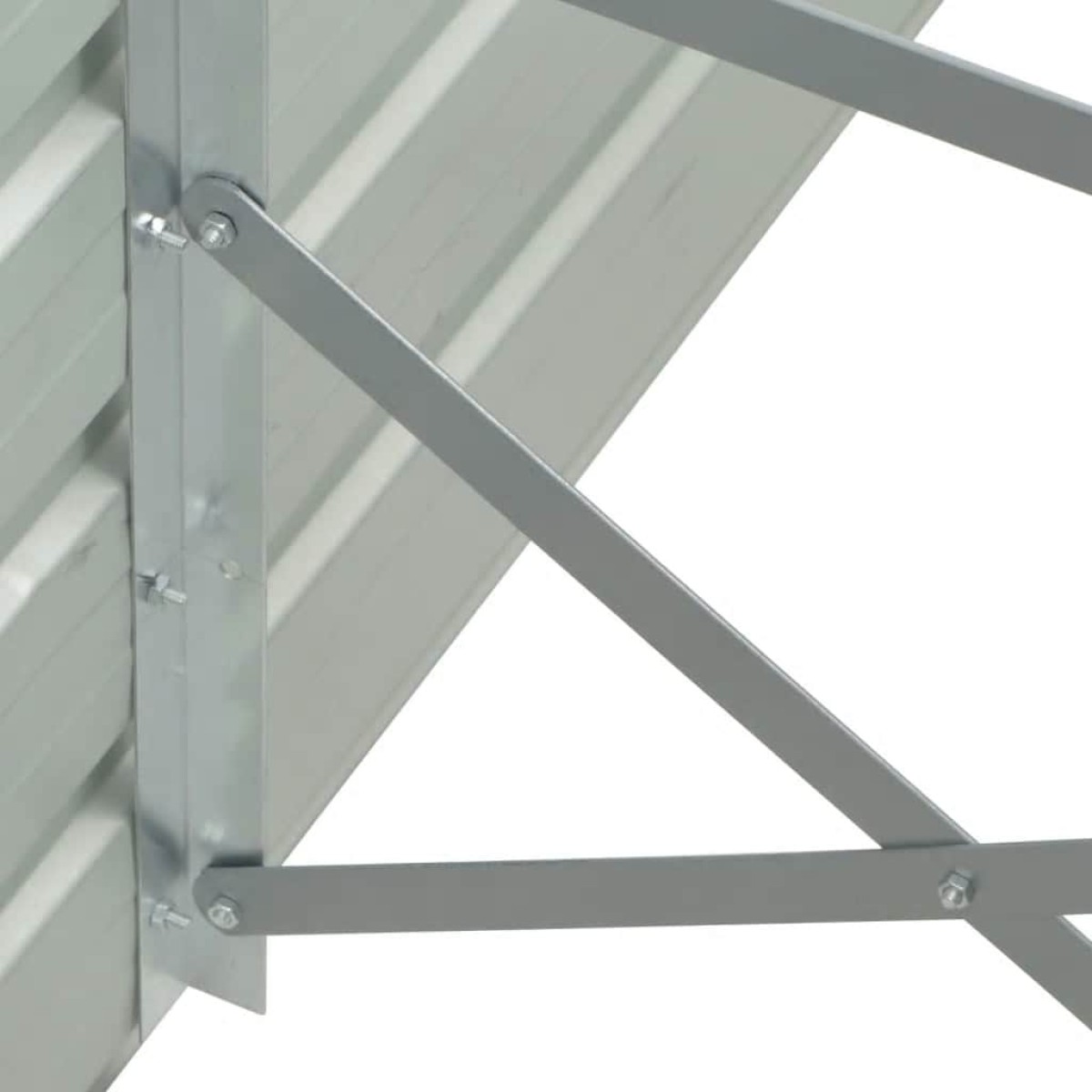 vidaXL Ζαρντινιέρα Υπερυψωμένη Ανθρακί 400x80x77 εκ. Γαλβαν. Χάλυβας