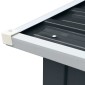 vidaXL Υπόστεγο Αποθήκευσης Ξύλων Ανθρακί 172x91x154 εκ. Γαλβ. Ατσάλι