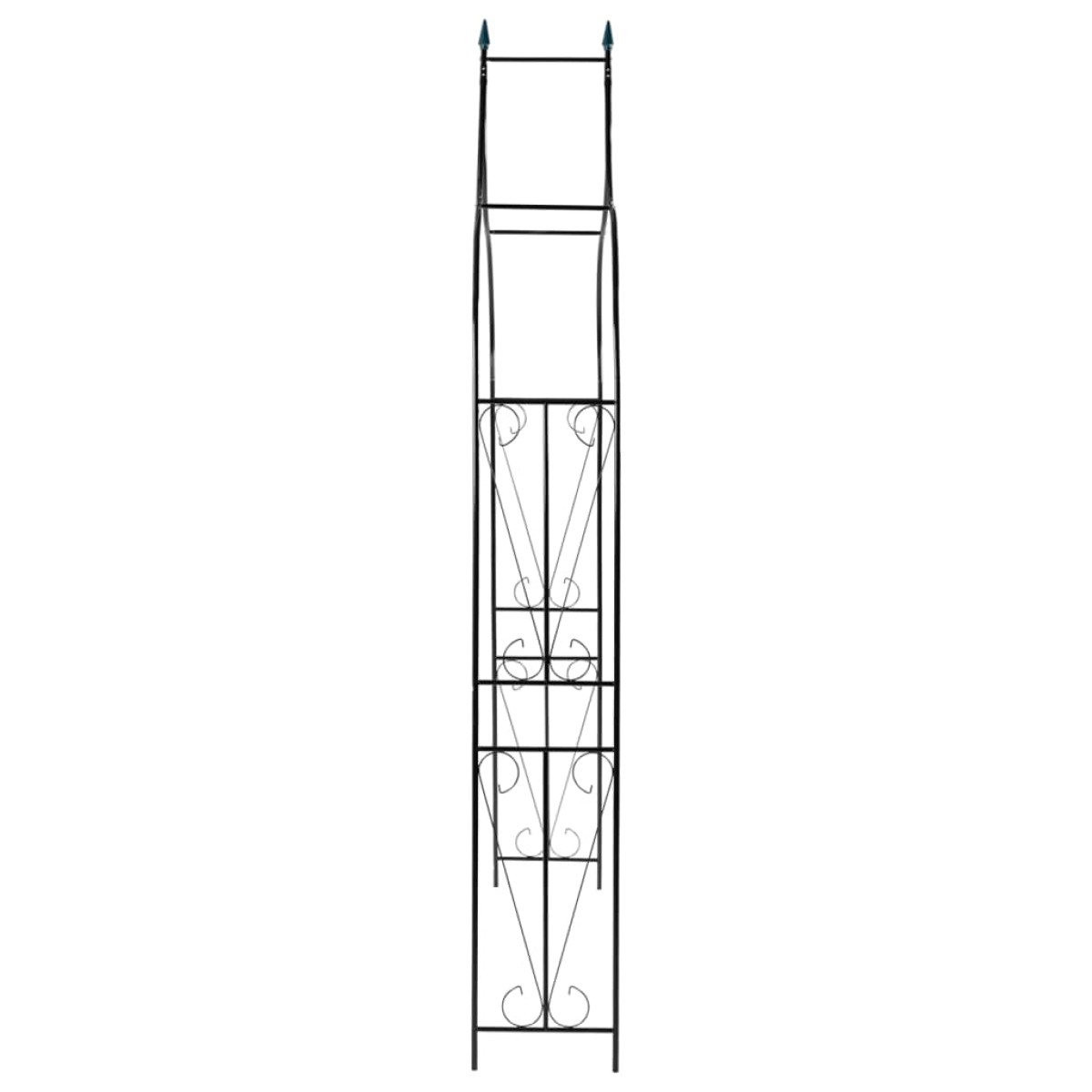 vidaXL Αψίδα Κήπου Σκούρο Πράσινο 120 x 38 x 258 εκ. Σιδερένια