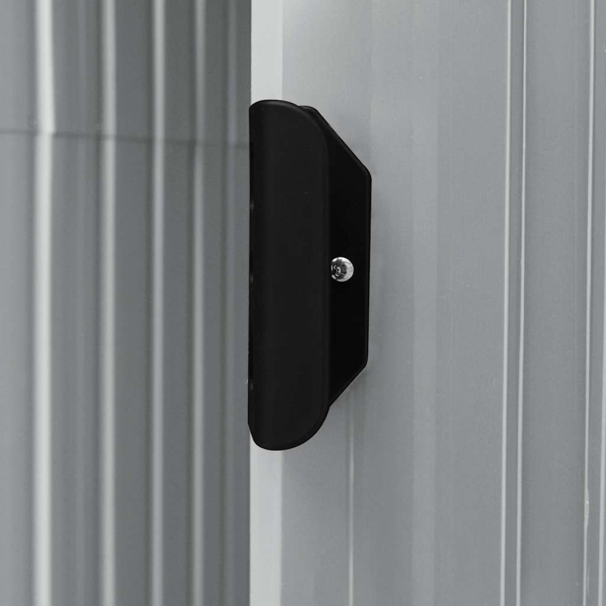 vidaXL Αποθήκη Κήπου με Ράφια Γκρι 205 x 130 x 183 εκ. Σιδερένια