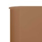 vidaXL Προστατευτικό Αέρα με 3 Πάνελ Taupe 400 x 80 εκ. Υφασμάτινο
