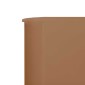 vidaXL Προστατευτικό Αέρα με 5 Πάνελ Taupe 600 x 80 εκ. Υφασμάτινο